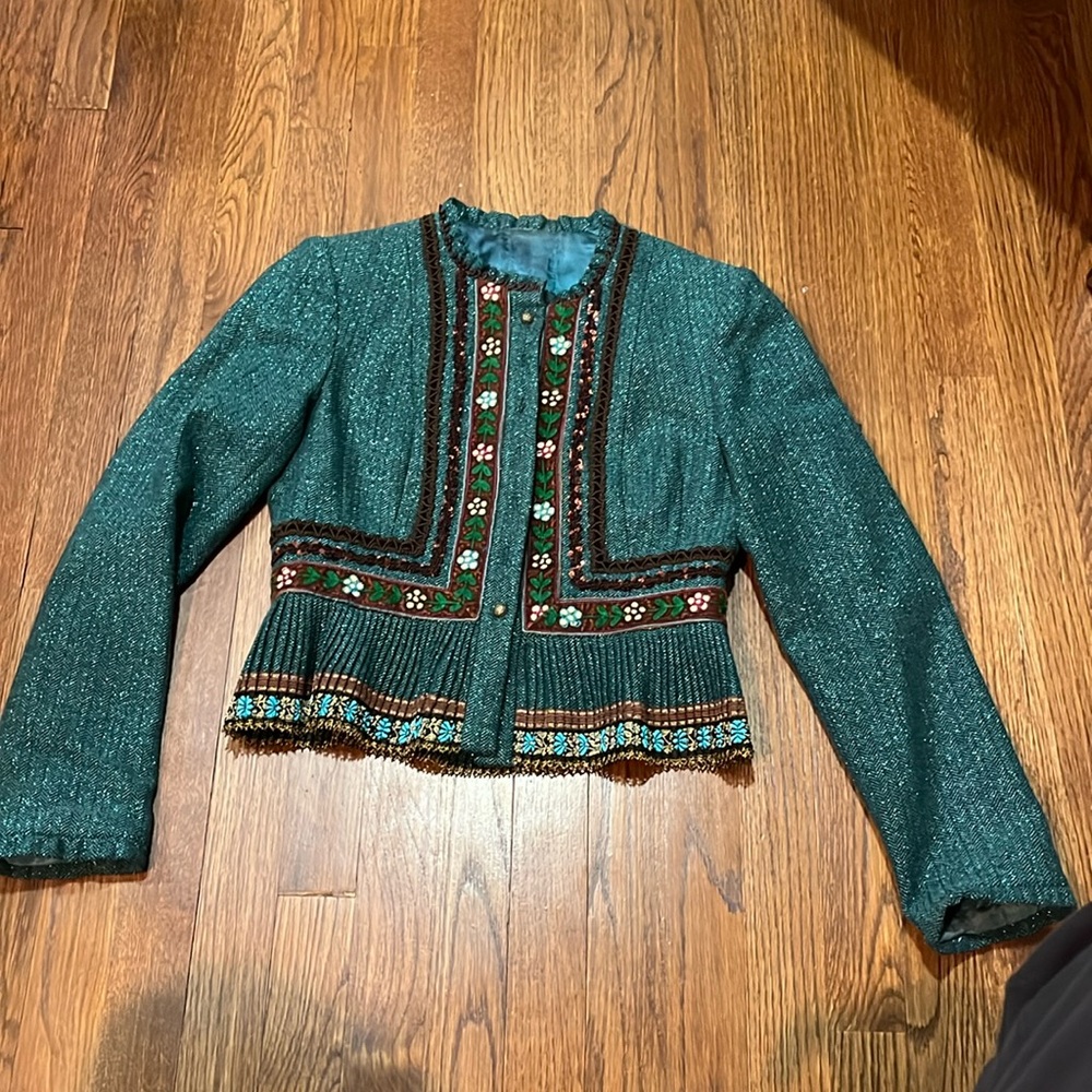 Nanette Lepore blue blazer, lightly worn, size 4
